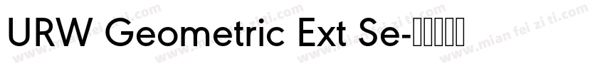 URW Geometric Ext Se字体转换